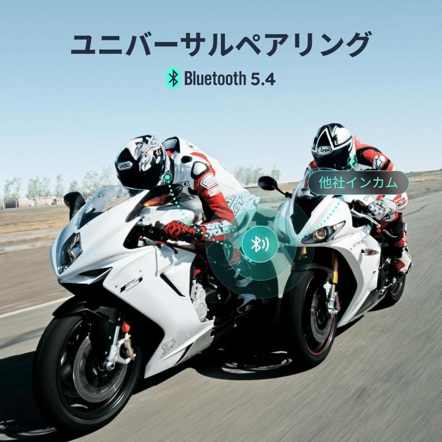 バイク インカム S1 バイク用インカム 8人同時メッシュ通信対応 音楽