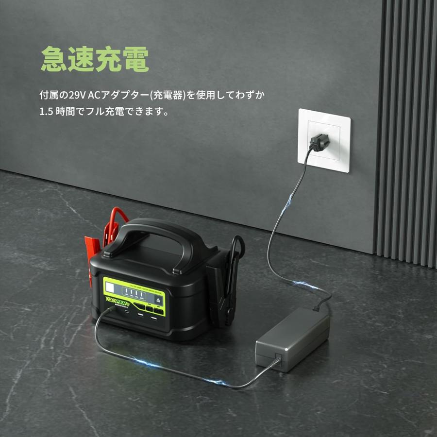 ジャンプスターター 12V/24V車用 プロ 大型トラック対応 58800mAh