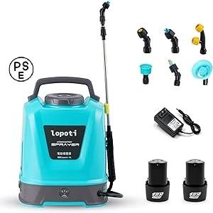電動噴霧器 10L 充電式 5.2Ah総容量 背負い式 小型 連続自動噴霧 圧力 