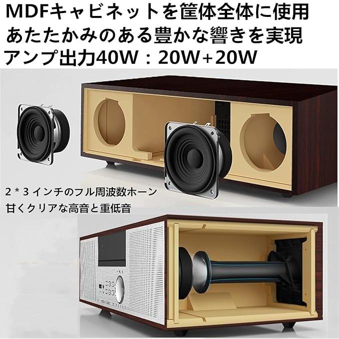 CDプレーヤー 40W コンパクトコンポーネントシステム CDステレオ