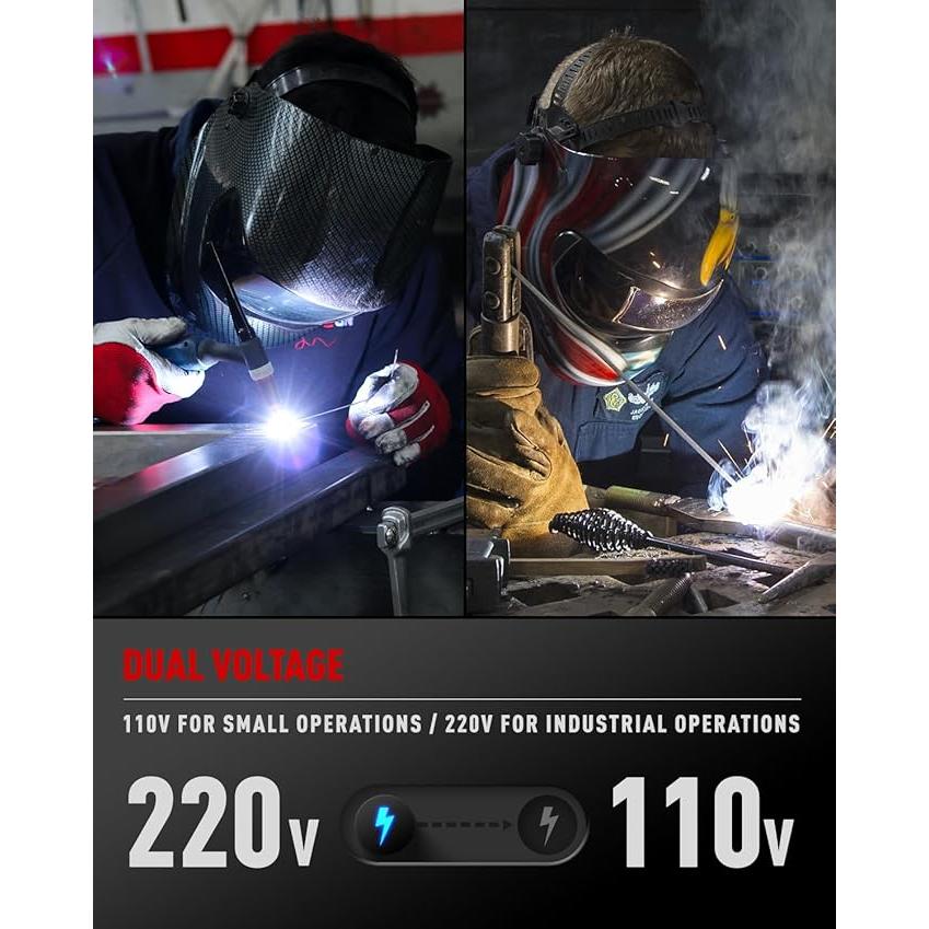 100V/200V 200A TIG溶接機 TIG/アーク溶接/CLEAN/パルス LEDスクリーン 
