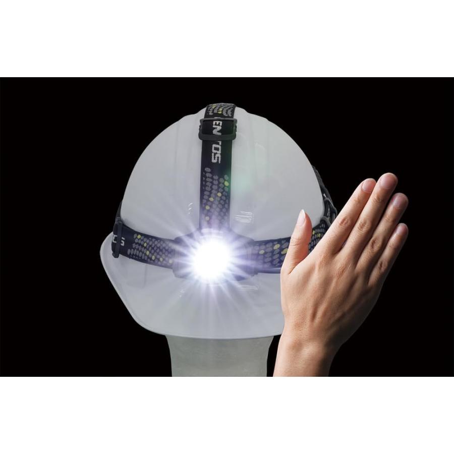 LED ヘッドライト USB充電式 明るさ670ルーメン/実用点灯4.5時間/後部認識灯 専用充電池または単3形電池3本 (別売り) 使用 デルタピーク DPX-518H_5
