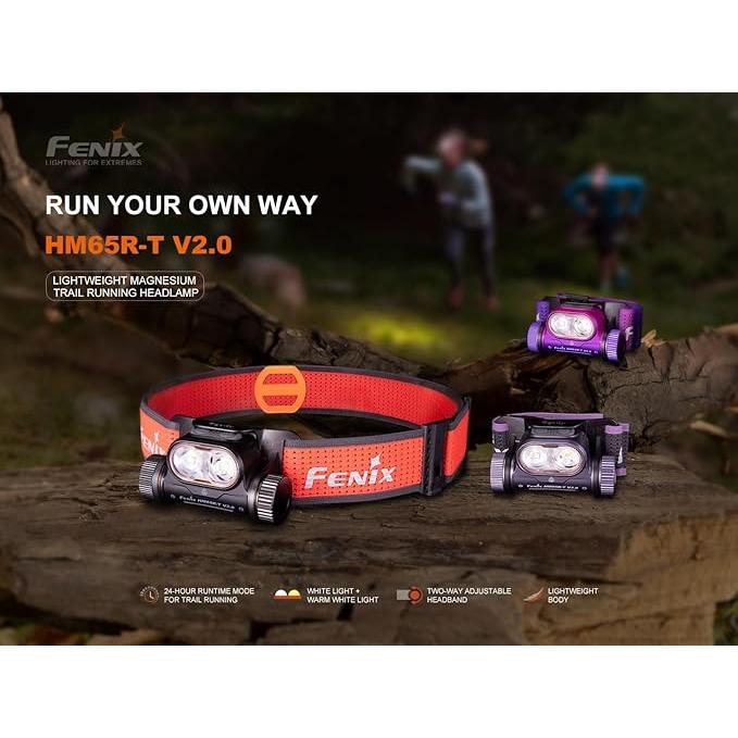 HM65R-T V2.0 ヘッドライト 最大1600ルーメン トレイルラン ナイトラン 18650バッテリー付属 USB-C充電式 回転式調整ヘッドバンド IP68防塵防水 ネビュラ_5