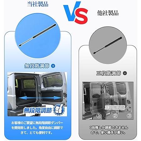 バックドアダンパー 自由停止 スズキ ジムニーJB64/JB74W専用 無段階