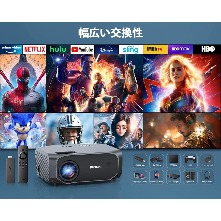 プロジェクター 小型 家庭用 最新進化 4K対応 高輝度 24000LM 1080P