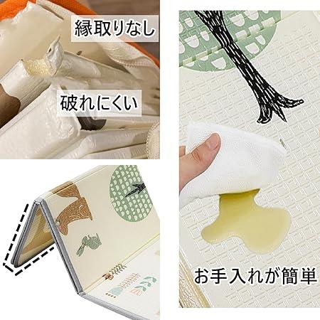 ベビーサークル プレイマット付き 120x120cm 赤ちゃん 小さめ 扉付き ベビーフェンス 折りたたみ 組立簡単 洗濯可能 収納バッグ付きグレー 120 x 120 cmマットの画像