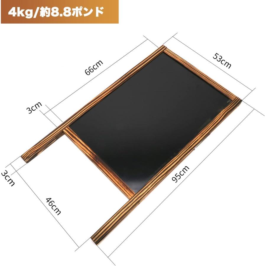 看板ブラックボード A型立て看板 黒板 お店の看板 案内板 ウッドボード