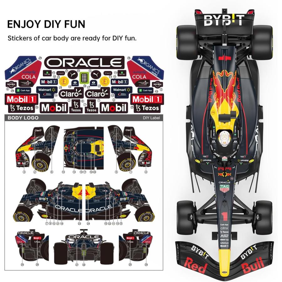 1/12 F 1レッドブルレーシングカー OracleレッドブルレーシングカーF 1