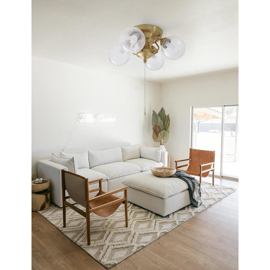 シャンデリア 4灯 LEDシーリングライト ガラス ペンダントライト