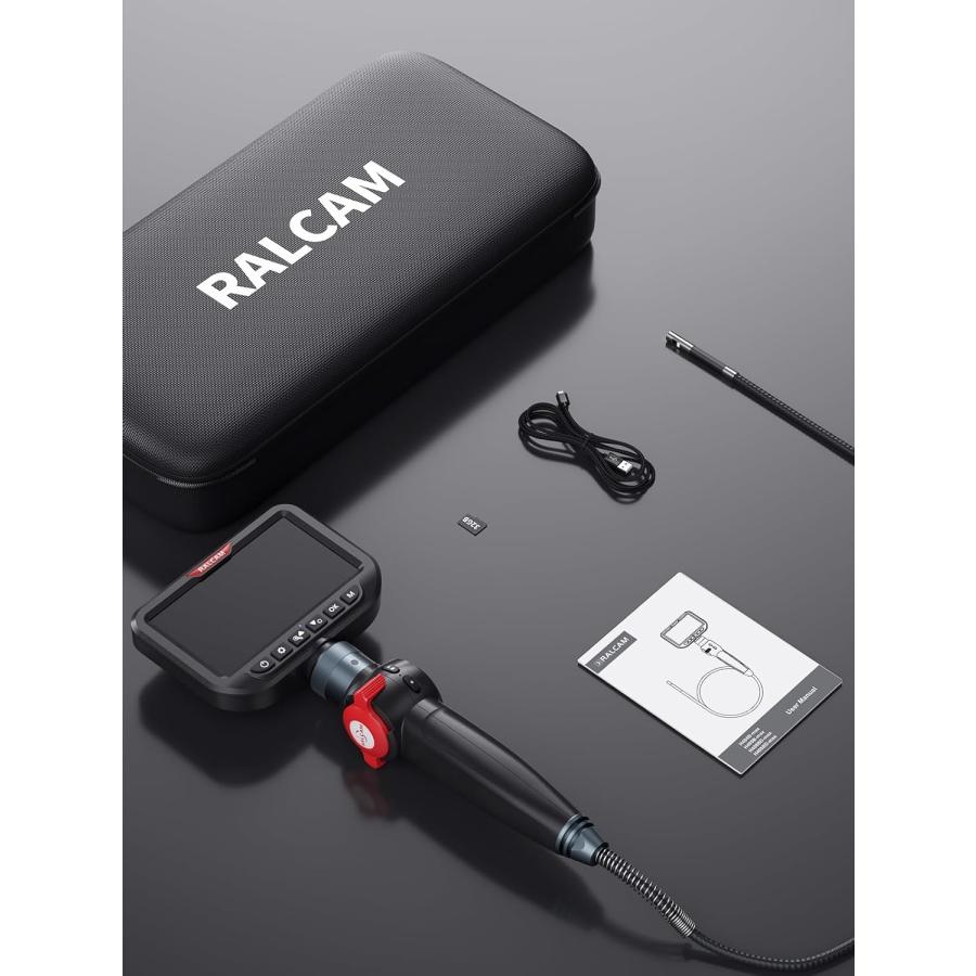 ファイバースコープ デュアルカメラ 先端可動式 6.5mm超細径 二方向 