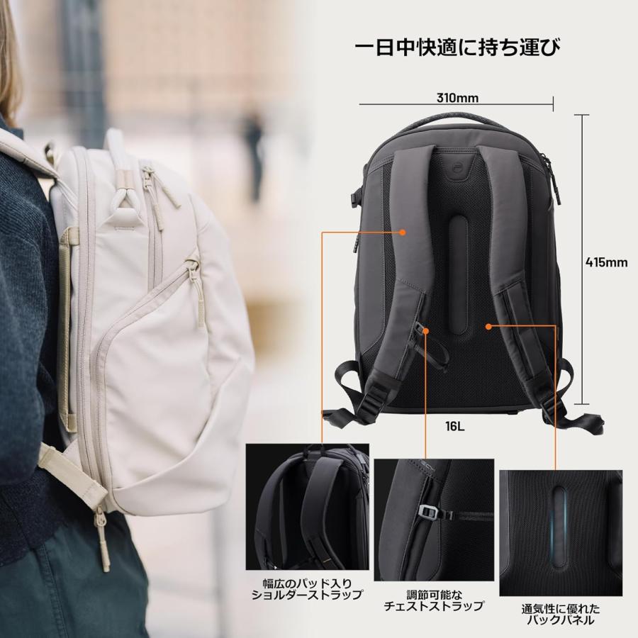 カメラバッグ ビジネスバッグ 旅行 スタイリッシュ 軽量 クラムシェル