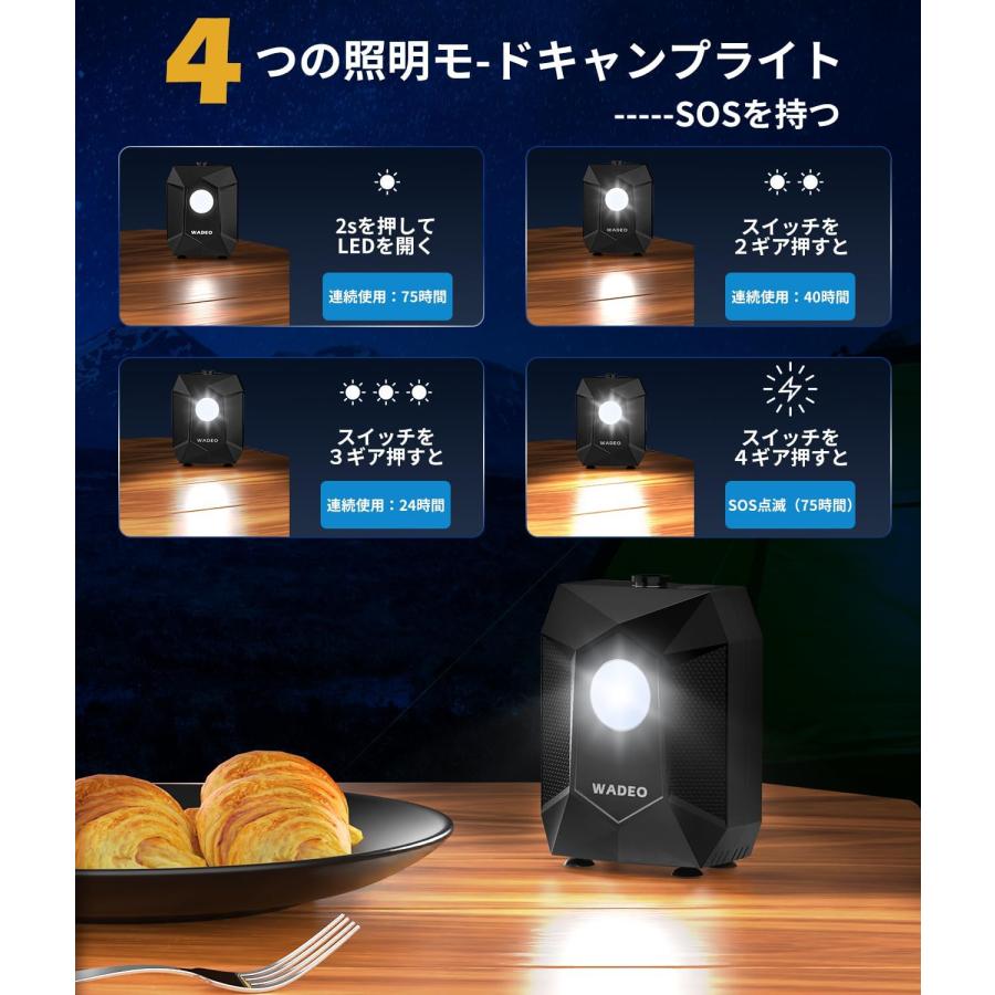 ポータブルシャワー 6000mAh アウトドア 携帯シャワー 20L折りたたみ式