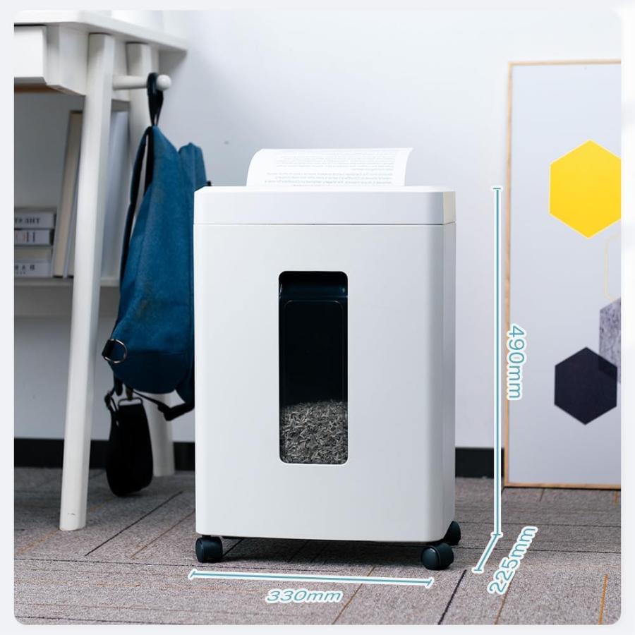 シュレッダー 電動 家庭用 静音: 2x15mm 細断枚数10枚18L大容量 シュレッダー 電動 家庭用 静音 業務用 マイクロカット マイクロクロス