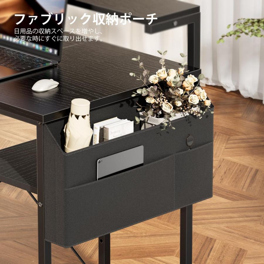 パソコンデス LEDライト付き 幅120*奥行48*高さ74cm モニタースタンド
