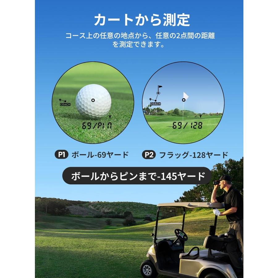ルフレーザー距離計 PFS5 OLED黒赤表示 デュアル電源 3点間距離 コンパクト 1190m／1300yd対応 光学7倍望遠 高透過レンズ 広視野角7.5° 最速0.1s マグネット付の画像