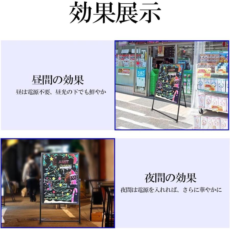 led 看板 屋外用 60x80cm 立て看板 壁掛け式〓用 宣伝効果 目立つ 電光