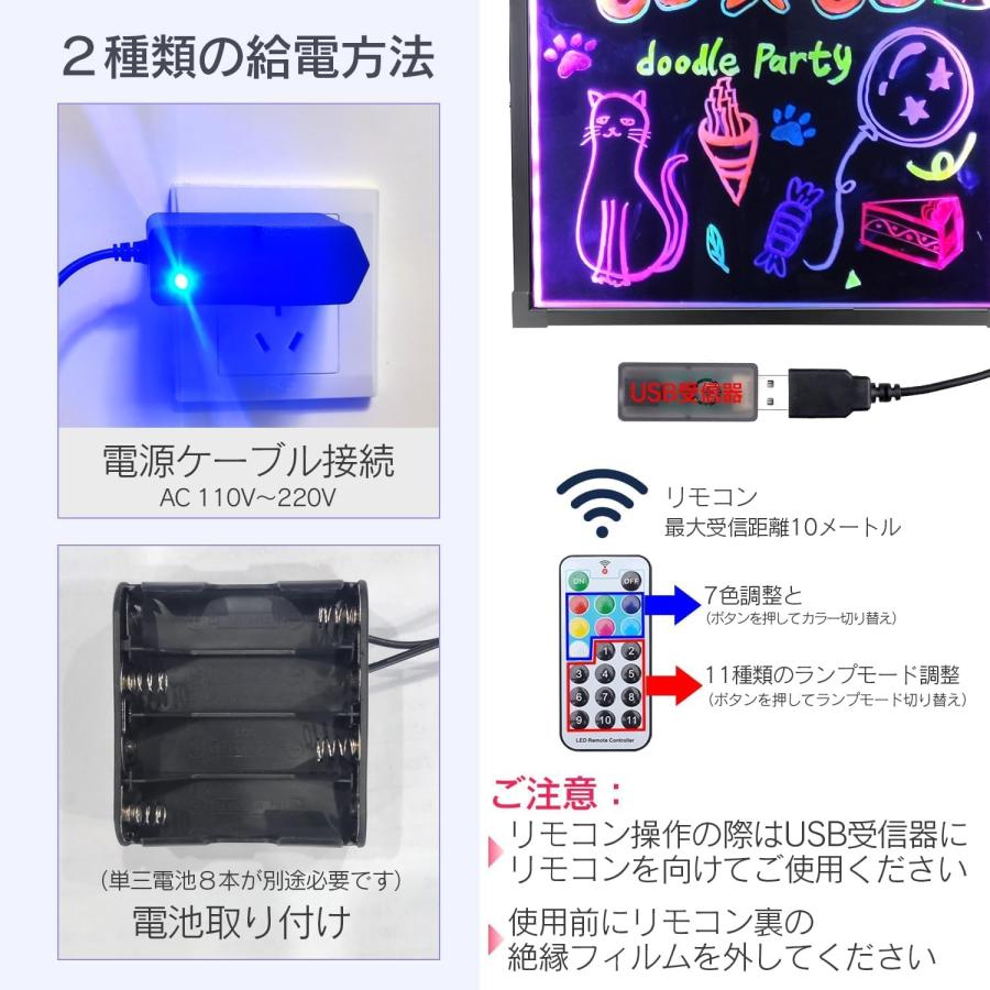 led 看板 屋外用 60x80cm 立て看板 壁掛け式〓用 宣伝効果 目立つ 電光