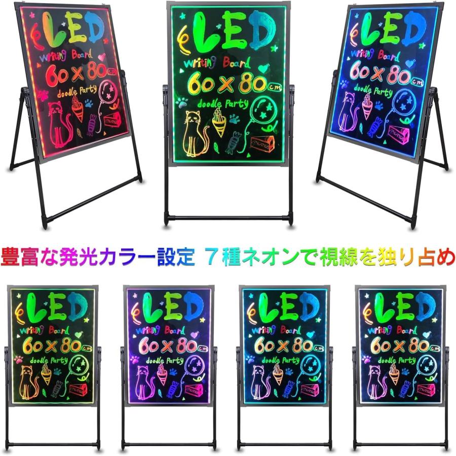 led 看板 屋外用 60x80cm 立て看板 壁掛け式〓用 宣伝効果 目立つ 電光