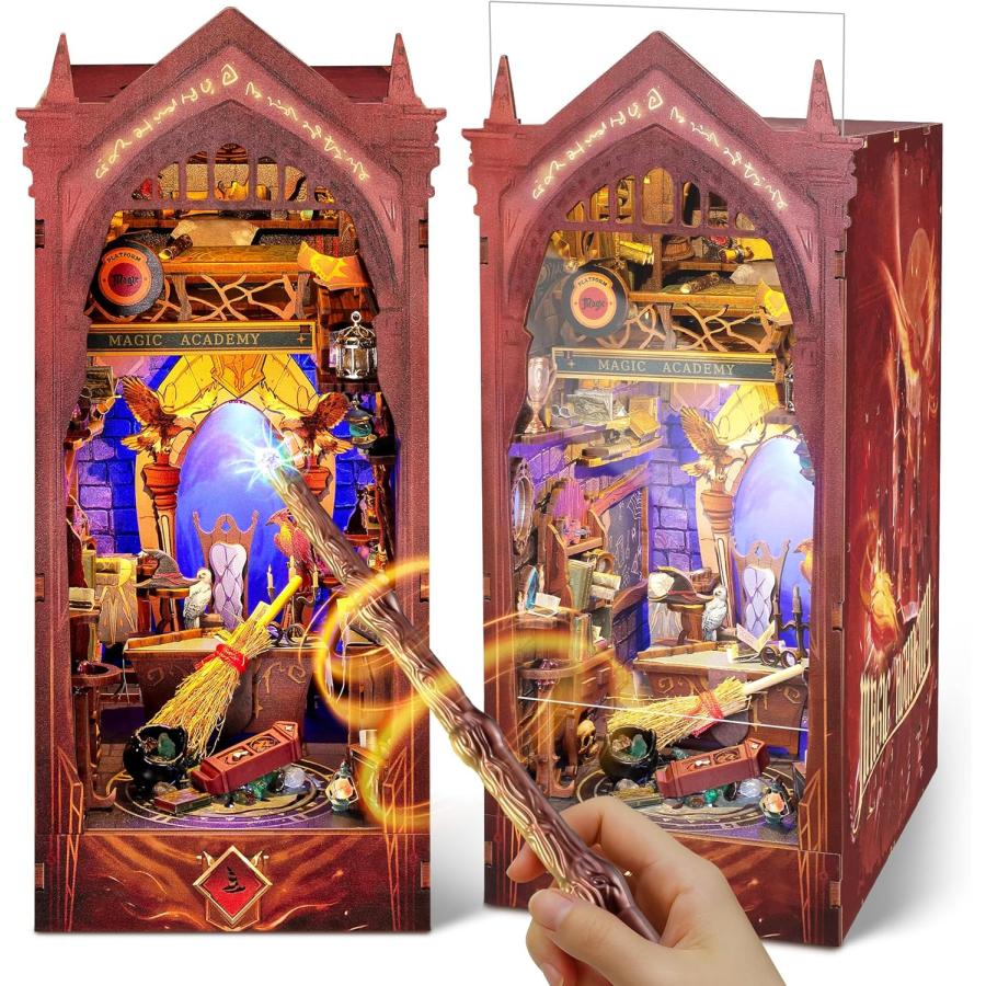 立体パズル 3Dパズル ブックヌック キット 木製パズル DIY 魔法