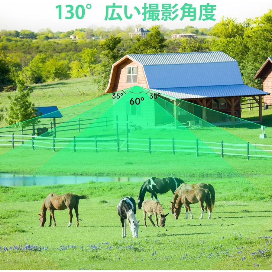 トレイルカメラ ソーラー式 赤外線カメラ スマホ対応 4K 64MP 野生動物 