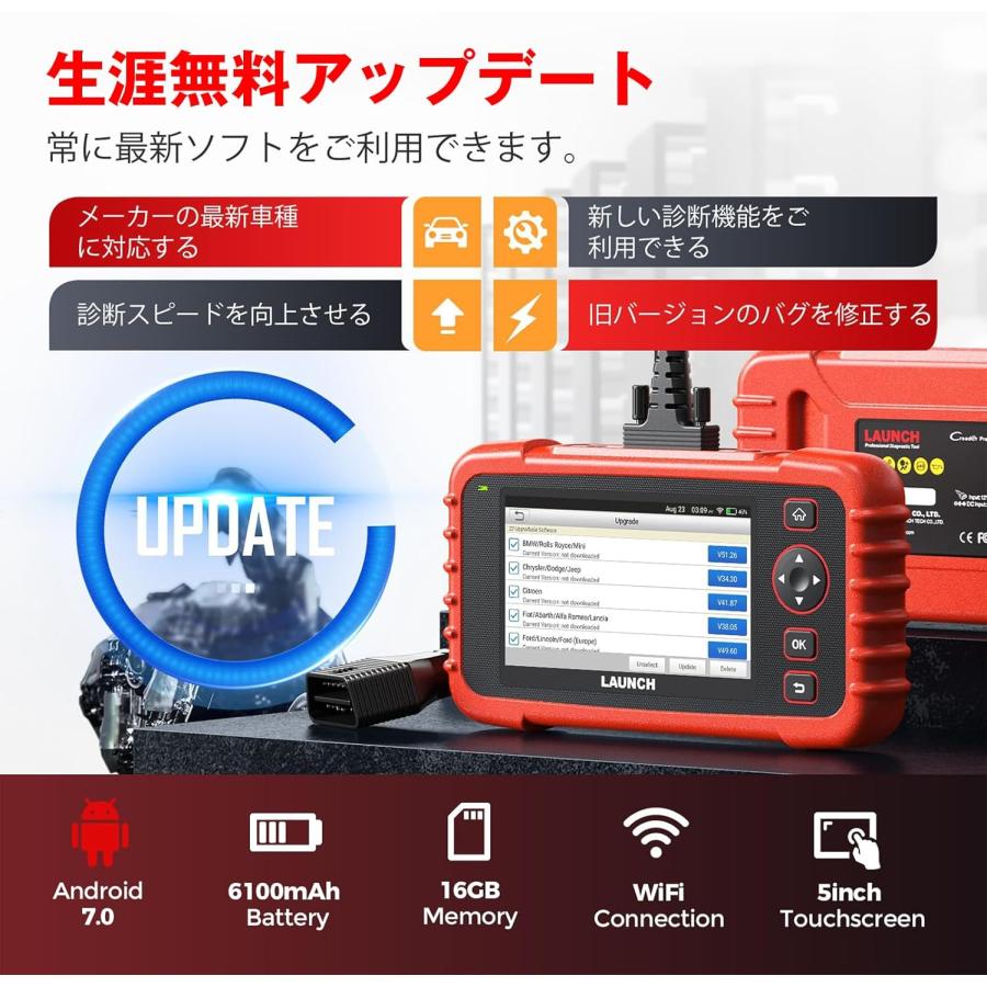 CRP123X Plus obd2 診断機 全車システム診断 3リセット ハイブリッド
