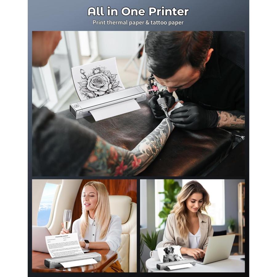 M08F 携帯モバイルプリンタコピー機 家庭用portable 熱転写 プリンター