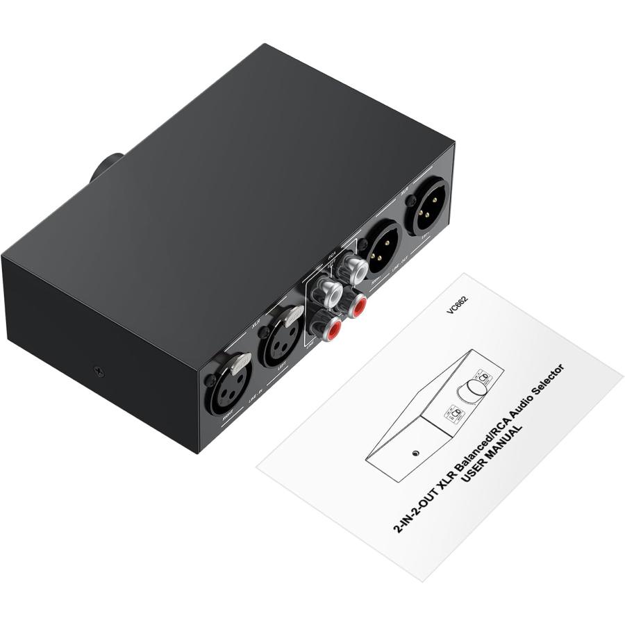 XLR+RCAオーディオスイッチャー 2入力2出力/2出力2入力 双方向