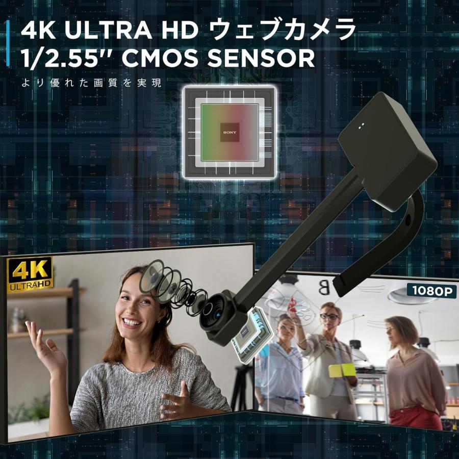 Webカメラ 4k PC用 ウェブカメラ モニター用 リモコン Ultra HD Amazon.co.jp: Webカメラ 4k PC用 ウェブカメラ モニター用 リモコン