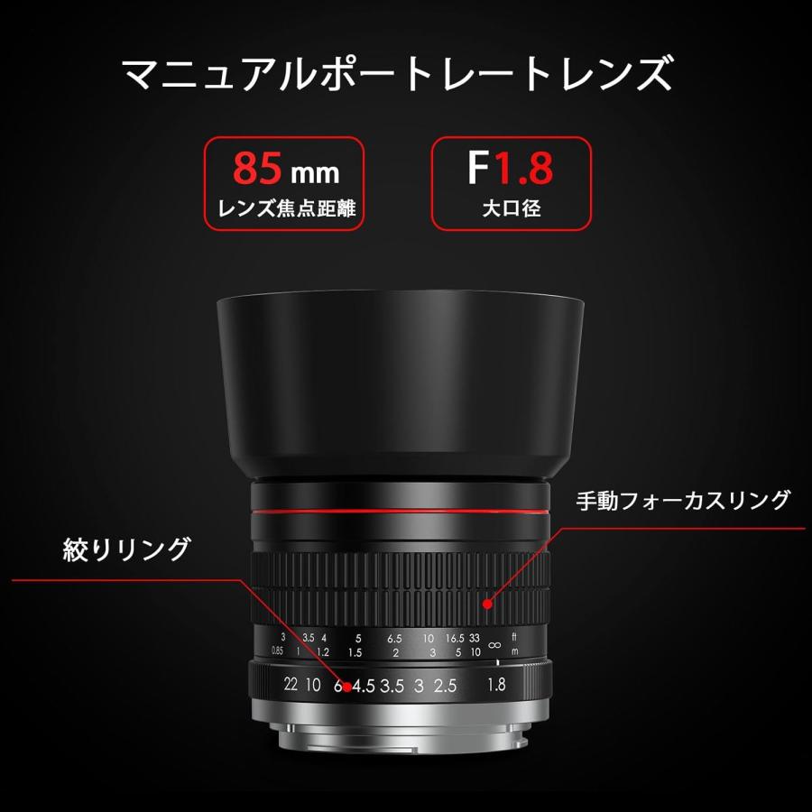 Canon EFレンズ 85mm F1.8 大口径レンズ単焦点 中望遠レンズ for EOS
