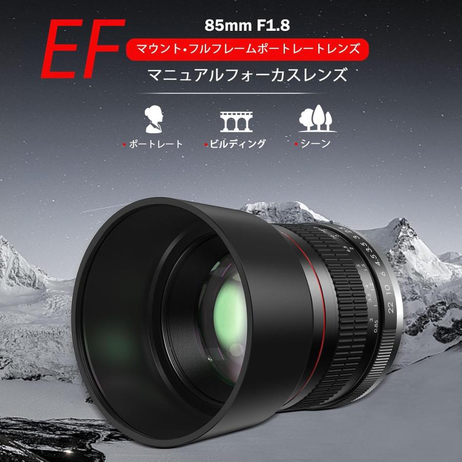 Canon EFレンズ 85mm F1.8 大口径レンズ単焦点 中望遠レンズ for EOS