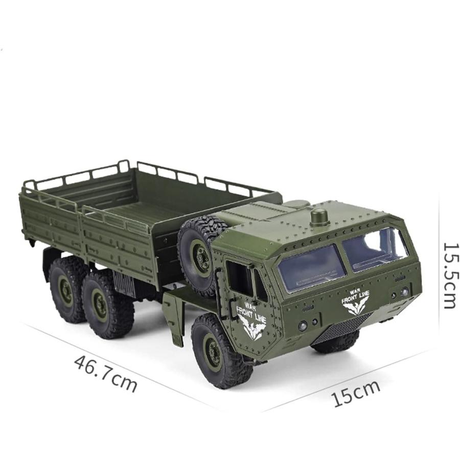 ラジコンカー ミリタリーオフロードカー 軍用トラック RC 2.4Ghz 6WD 6