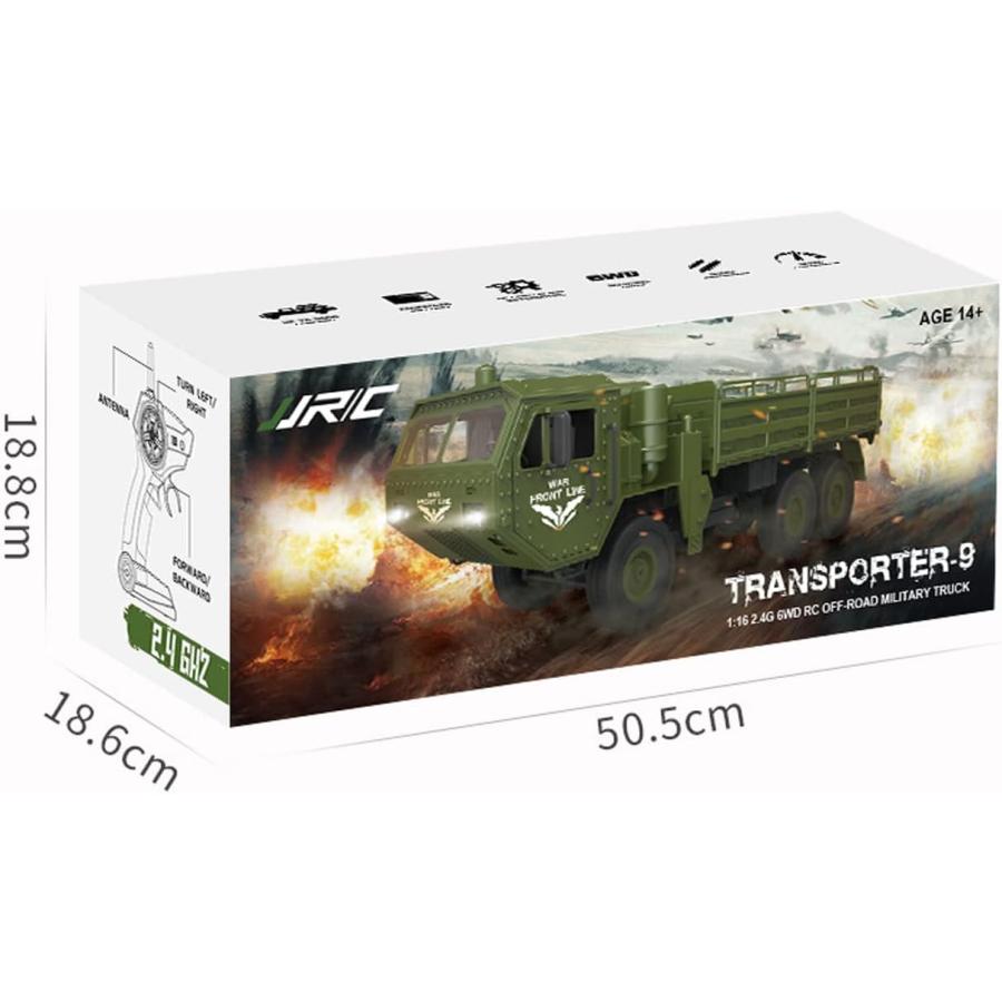 ラジコンカー ミリタリーオフロードカー 軍用トラック RC 2.4Ghz 6WD 6