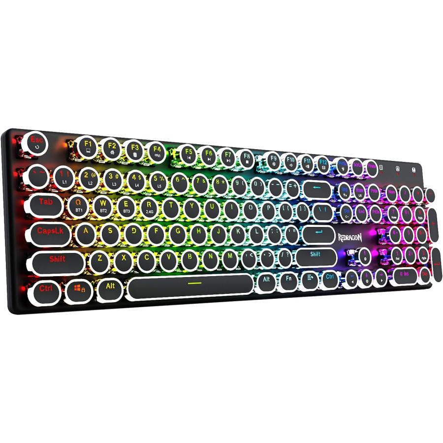 K710 ワイヤレス ゲーミングキーボード 青軸 2.4GHz/BT/USB-C有線