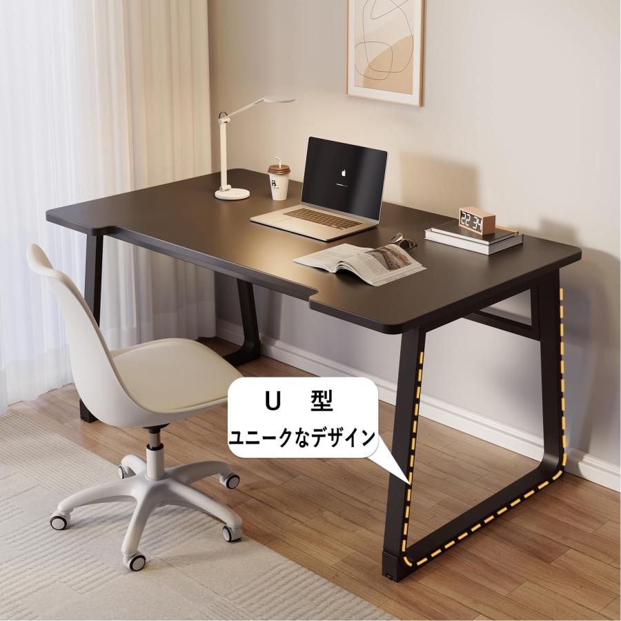 北欧 U型 デスク パソコンデスク 幅80cm 幅100cm 奥行50cm 組立簡単 