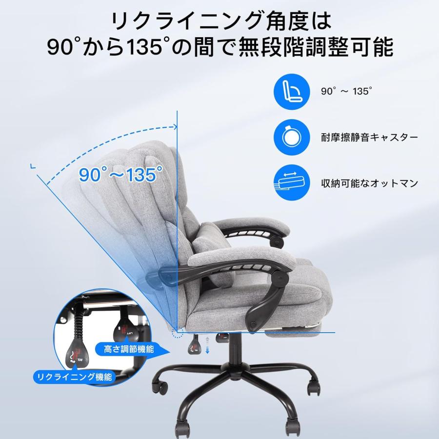 ゲーミングチェア 在宅勤務 オフィスチェア おしゃれ 座り心地最高 