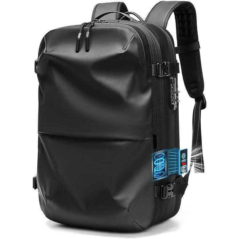 ビジネスリュック リュックサック 真空圧縮バックパック 拡張可能 大