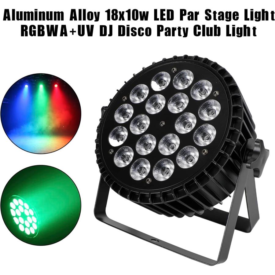 ムービングライト 18x10W 高輝度 RGBWA+UV ステージライト 7/10