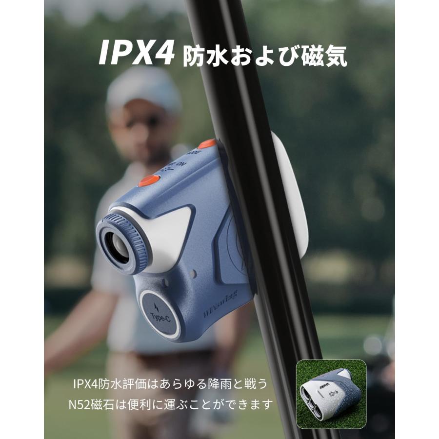 ゴルフ GX6 ゴルフ レーザー距離計 1000yd ±0.5yd高精度 0.02秒高速測定