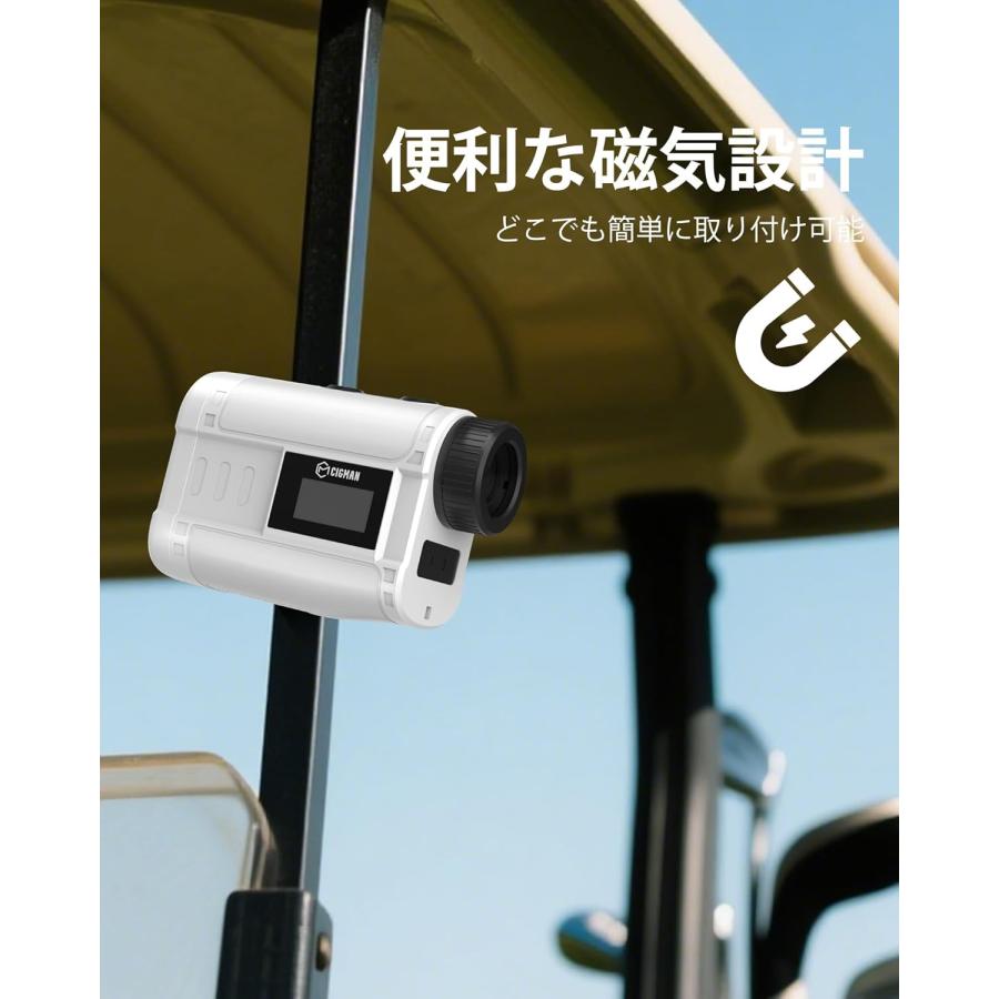 外部ディスプレイ搭載 1200m/1312ydゴルフレーザー距離計 6倍光学望遠