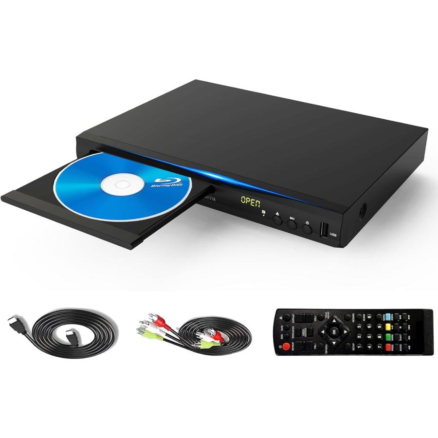 ブルーレイDVDプレーヤー ンパクトデザイン DVD Blu-ray プレーヤー