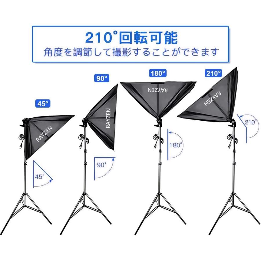 三色LED ソフトボックス 照明キット 照明 撮影 3000K〜6000K 白色光