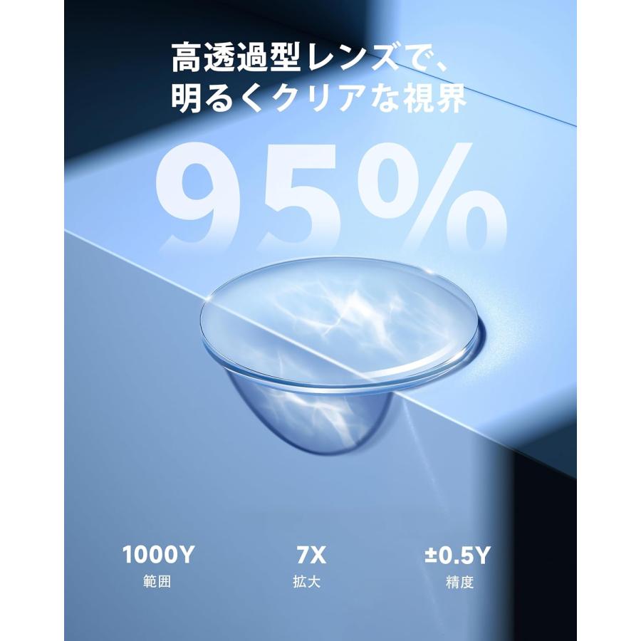 ゴルフ距離計 T200 超小型 高精度 7倍ズーム 1000yd対応 三点測距 スロープ補正 ピンロック 振動通知 自動液晶調整 充電式 防水 軽量 レーザー 距離測定器の画像
