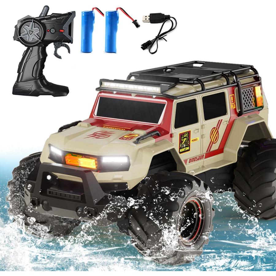 レ*す様 オフロード　ラジコン　ジャンク 水陸両用 ラジコン 2.4GHz 大型32cm ラジコンカー 4WD オフロードカー