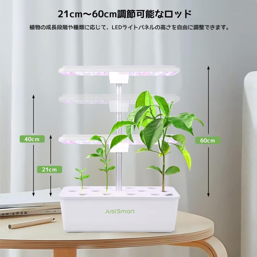 水耕栽培キット 室内 水耕栽培 おしゃれ 家庭菜園 キット LEDライト 