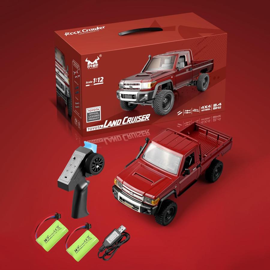 1:12 トヨタランドクルーザー79 ラジコンクローラー ラジコンカー 技適認証済み MN-82 4WD四輪駆動 オフロードカー ライセンス モデル 誕生日プレゼントの画像