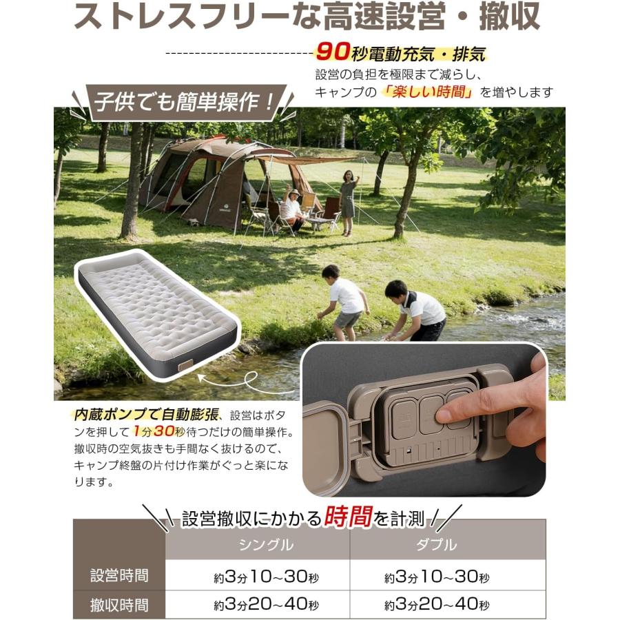 エアーマット 電動ポンプ付き 電動ポンプ内蔵 インフレーター