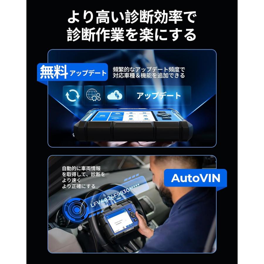 AD600S OBD2 診断機、ABS/SRS/AT/エンジン用故障診断機、9つのリセット機能、オイル/ブレーキ/BMS/SAS/DPF/TPMS/ETSリセット/ABSブリーディング/インジェクタ |  | 05