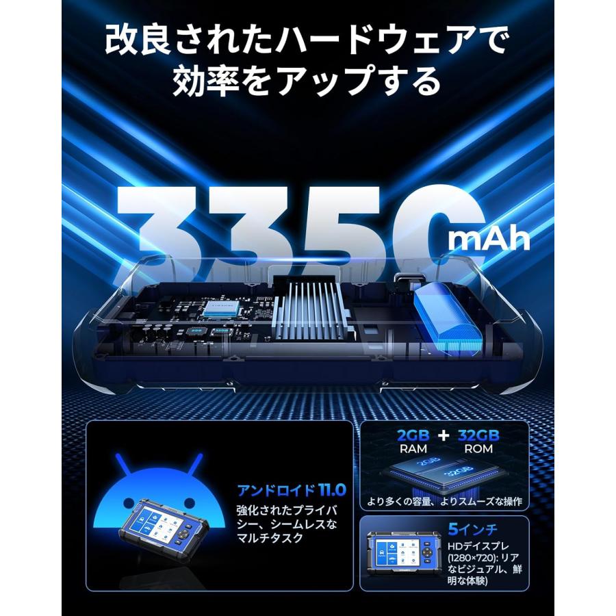 AD600S OBD2 診断機、ABS/SRS/AT/エンジン用故障診断機、9つのリセット機能、オイル/ブレーキ/BMS/SAS/DPF/TPMS/ETSリセット/ABSブリーディング/インジェクタ |  | 06