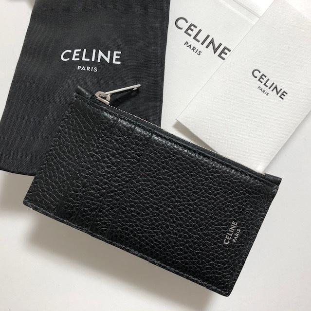 CELINE セリーヌ カードケース コインケース　フラグメントケース 　 財布　ジップ付き 10B683GTH 38SIの画像