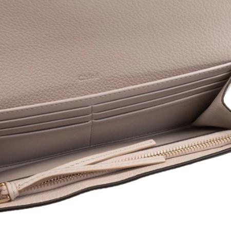 Chloe CHLOE クロエ アルファベット 長財布 ワイルドグレー Chloe CHLOE クロエ アルファベット 長財布 ワイルドグレー